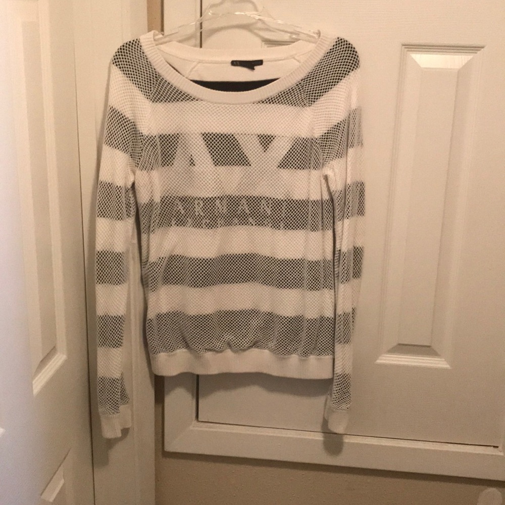 Armani XL white and black women’s sweater